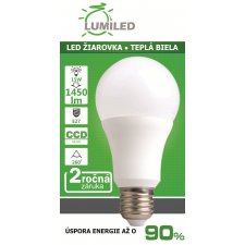 LED ŽIAROVKA E27 15W SMD2835 CCD TEPLÁ BIELA 1450LM