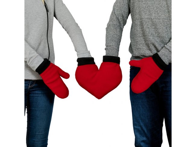 Zamilované rukavice - Červené srdce