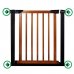 SPRINGOS Bezpečnostná bariérová zábrana pre schody a dvere - čierno-hnedá - 75-82 cm