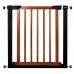 SPRINGOS Bezpečnostná bariérová zábrana pre schody a dvere - čierno-hnedá - 75-89 cm