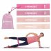 SPRINGOS Fitness guma na cvičenie - 4 ks - ružové