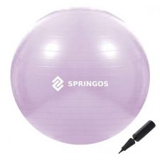 SPRINGOS Fitness lopta - 65cm - fialová