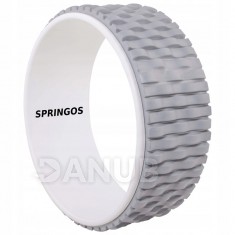 SPRINGOS Joga Pilates koleso bielo-sivé- 33cm