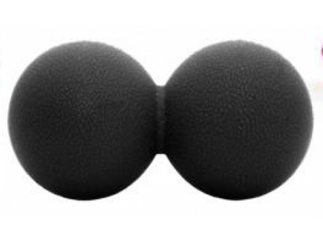 SPRINGOS Lakrosová masážna loptička dvojitá 6 cm - čierna