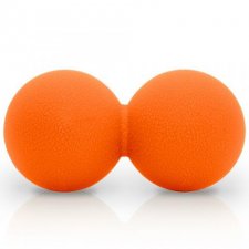 SPRINGOS Lakrosová masážna loptička dvojitá 6 cm - oranžová