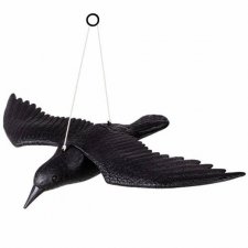 SPRINGOS Odpudzovač plašič vtákov lietajúca vrana - 57x40x10cm čierna