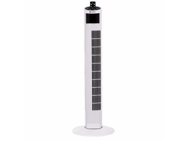 SPRINGOS Stĺpový ventilátor s diaľkovým ovládačom - biely - 92 cm - 55 W