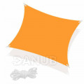 Tieniaca plachta štvorec 500x500cm - oranžová