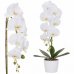 SPRINGOS Umelá orchidea v črepníku biela - 57cm