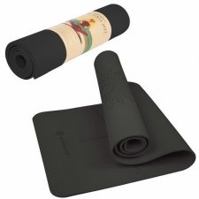 SPRINGOS Yoga podložka na cvičenie Premium - čierna - 183cm