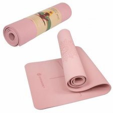 SPRINGOS Yoga podložka na cvičenie Premium - ružová - 183cm