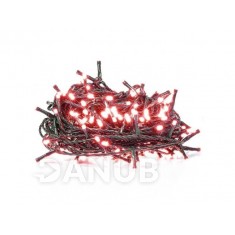 Vianočná LED svetelná reťaz vnútorná - 50LED - 4M Červená
