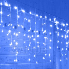Vianočná LED svetelná záclona na spájanie vonkajšia - programy - časovač + diaľkový ovládač - 500LED - 20M Modrá