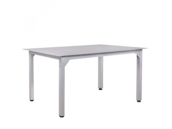 Záhradný stôl 150cm: hliníkový, šedý 