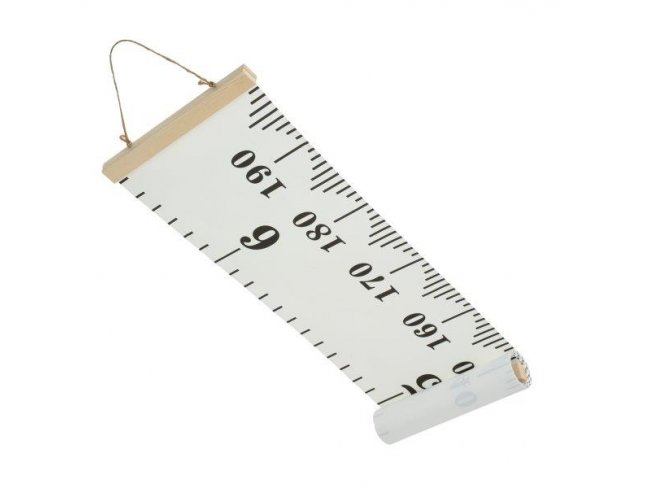 Závesný meter na meranie výšky 20x200cm: Čísla
