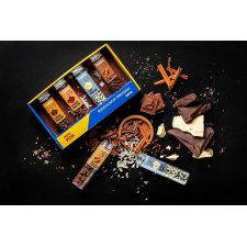 SENS Chrumkavé a pražené cvrčky v darčekovom balení 4ks - čokoládové