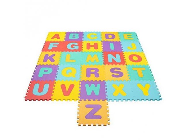 SPRINGOS Penové puzzle abeceda - 170x150 cm - viacfarebná