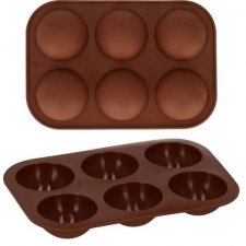 Springos Silikónová forma na pečenie - 6x polgule - 5cm