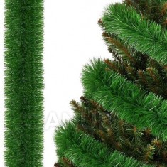 Vianočná girlanda - zelená - 3 m - priemer 10 cm