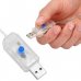 Vianočná led svetelná záclona vnútorná USB - 300 led - programy - ovládač - 3x3m - modrá
