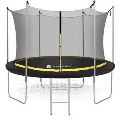 Springos Záhradná trampolína pre deti s vnútornou sieťou a rebríkom - 305 cm