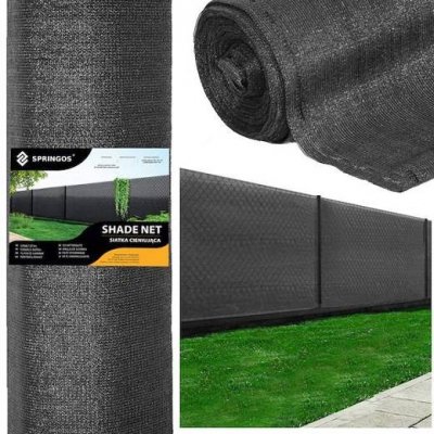 Tieniaca sieť SPRINGOS - 95% tienenie - 1,7x25m - 185g/m2 - antracit