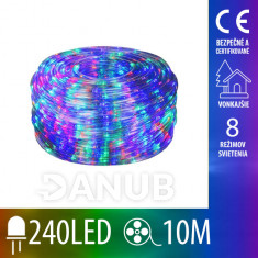 Vianočný had vonkajší - programátor - 240led - 10m - Multicolour