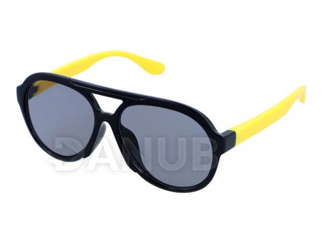 Detské okuliare Pilot - Black/Yellow