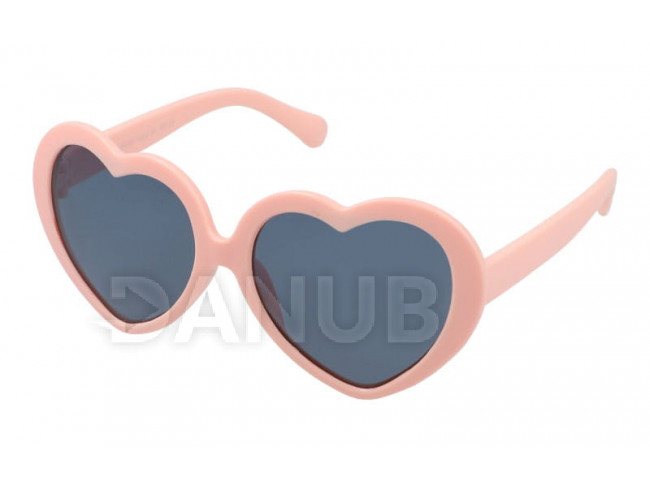 Detské polarizačné okuliare Hearts - pink
