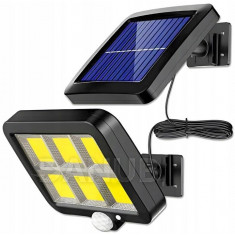 Solárne LED záhradné svietidlo DECRO LUMILED - 6500K IP65 - Pohybový a súmrakový senzor - čierne