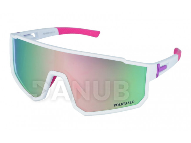 Športové polarizačné okuliare Active life - White/Pink