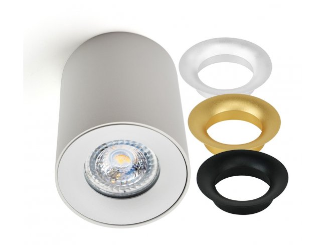Stropné svietidlo SPOT TUBA pre LED GU10 TRIO biele KOBI