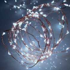 Vianočná LED svetelná mikro reťaz vonkajšia - 80LED - 7,9M Studená biela