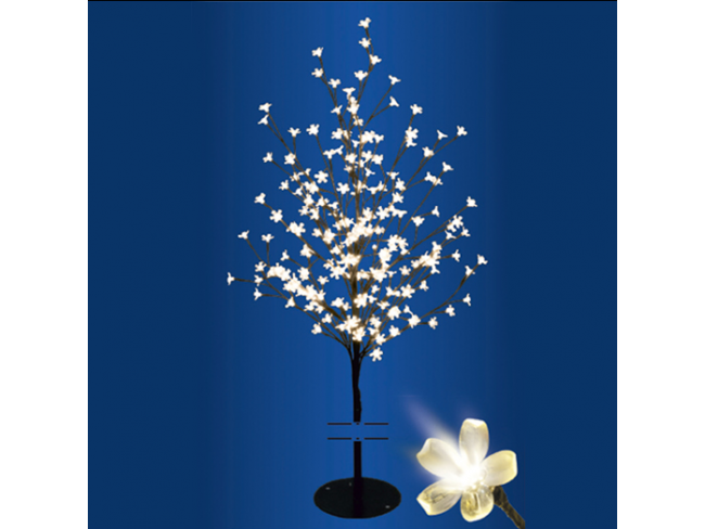 Vianočná LED svetelná ozdoba - kvitnúca čerešňa - 200LED - 1,5M - Teplá biela