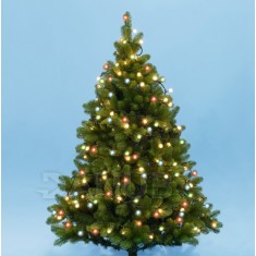 Vianočná LED svetelná reťaz vnútorná - guľky 1,5 cm - 200LED - 16M Multicolour