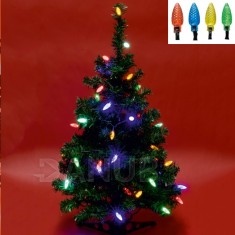 Vianočná LED svetelná reťaz vnútorná - Šišky - 40LED - 4M Multicolour