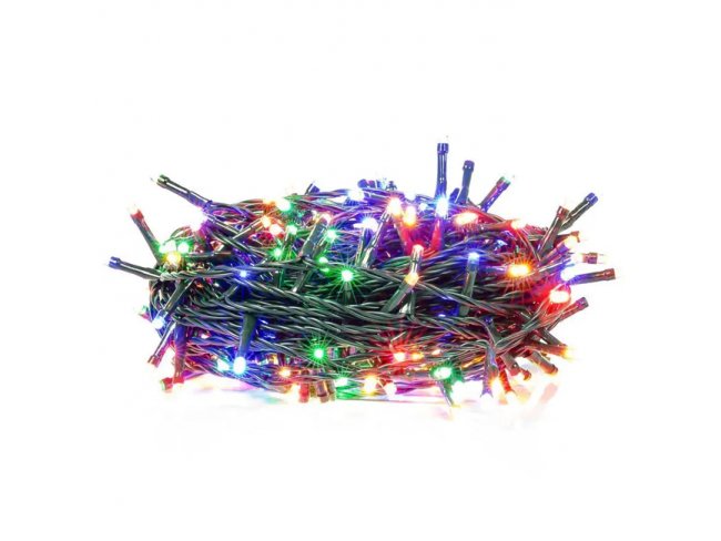 Vianočná LED svetelná reťaz vonkajšia na spájanie - 200LED - 9,95M Multicolour