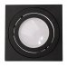 Podhľadové hranaté čierne svietidlo Amat-S 50mm