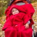 Deka s rukávmi Baby Wrapi – Červená