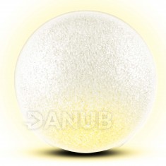 Dekorácia, EVA guľa, 2 teplej bielej LED, Ø20 cm