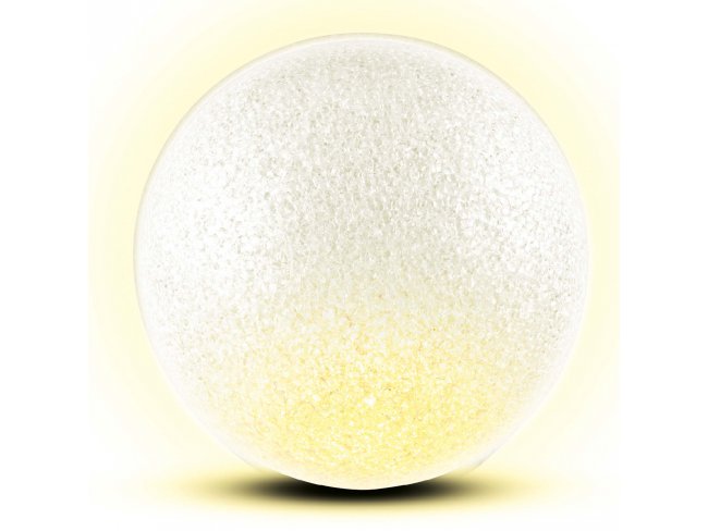 Dekorácia, EVA guľa, 2 teplej bielej LED, Ø20 cm