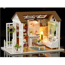 DIY drevený domček pre bábiky – 8008-A