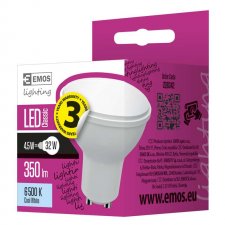 LED žiarovka Classic 4,5W GU10 studená biela
