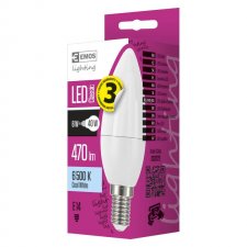LED žiarovka Classic candle 6W E14 studená biela