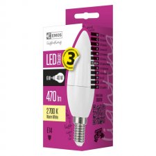 LED žiarovka Classic candle 6W E14 teplá biela