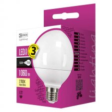 LED žiarovka Classic globe 11,5W E27 teplá biela