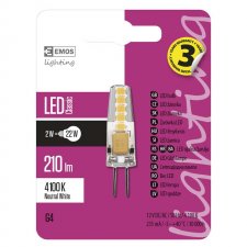 LED žiarovka Classic JC A++ 2W G4 neutrálna biela