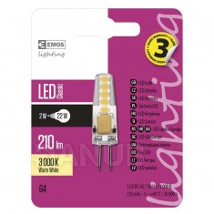 LED žiarovka Classic JC A++ 2W G4 teplá biela
