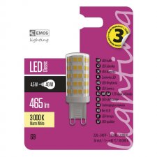 LED žiarovka Classic JC A++ 4,5W G9 teplá biela