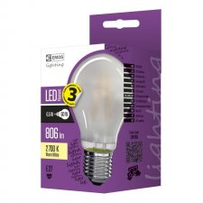 LED žiarovka filament A60 A++ 6,5W E27 teplá biela